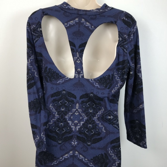 Free People Large Open Backed Fitted Dress BodyCon - Picture 3 of 4